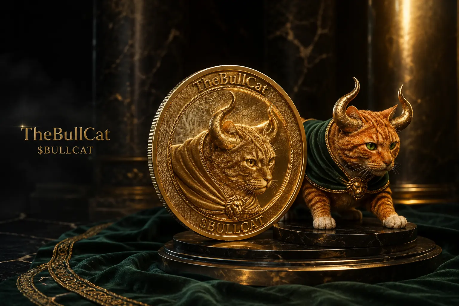 $BULLCAT gold coin